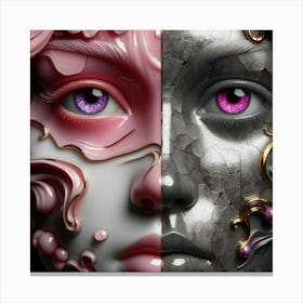 Face Of A Woman 7 Canvas Print