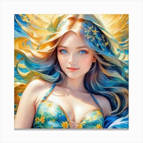 Mermaid duj Canvas Print
