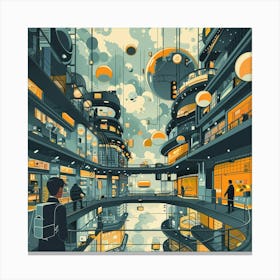 Futuristic City 2 Canvas Print