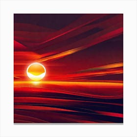 Sunset In The Sky 2 Canvas Print