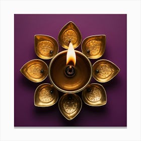 Diwali Lamp Canvas Print