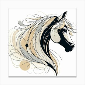 Creative Horse Beauty Illustration Nr 171 Canvas Print