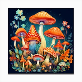 Mushroom Forest 17 Canvas Print