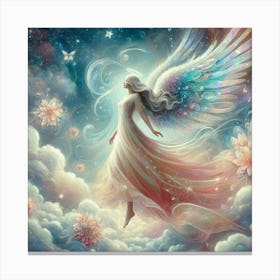 Angel In The Clouds Canvas Print