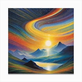 Rainbows In The Sky Canvas Print