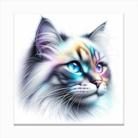 Creative Feline Cat Artwork 117 Canvas Print