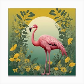 Flamingo art Canvas Print