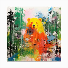 Bear In The Forest 2 Canvas Print