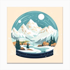 Patagonia Argentina 2 Snowglobe Canvas Print