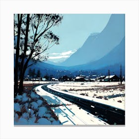 Road To The Mountains 4 Canvas Print