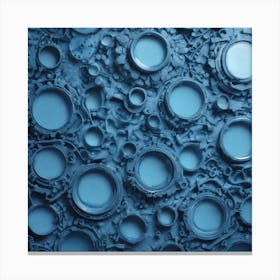 Blue Circles Canvas Print