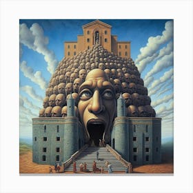 Castle Of Skulls Canvas Print