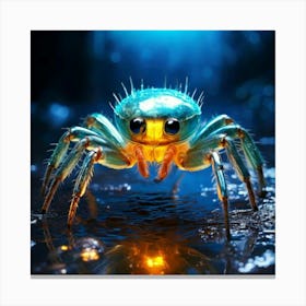 Firefly Whimsical Anthropomorphic Water Spider With A Charming Glow 32902 (2) Canvas Print