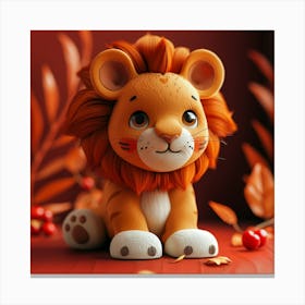Lion Figurine Canvas Print