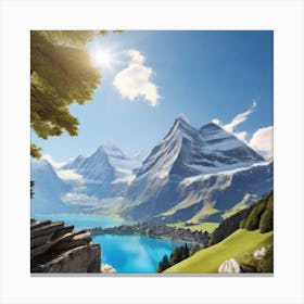 Swiss Alps Canvas Print