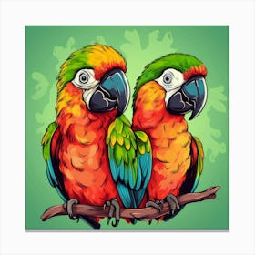 Parrots 4 Canvas Print