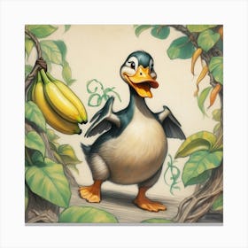 Duck In The Jungle Canvas Print