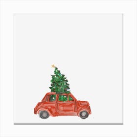 Christmas Car Canvas Print