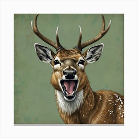 Deer Art Canvas Print