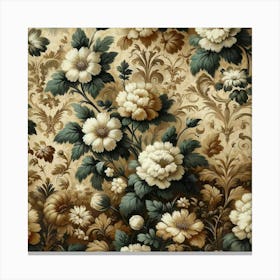 Floral Wallpaper Canvas Print