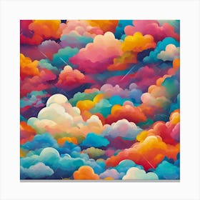 Colorful Clouds Canvas Print