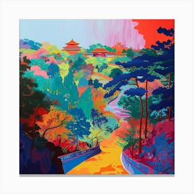Abstract Park Collection Jingshan Park Beijing China 2 Canvas Print