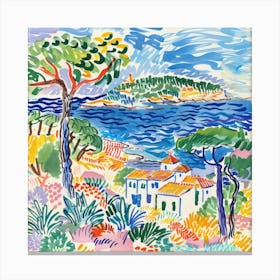 Coastal Vista Matisse Style 4 Canvas Print