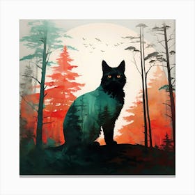 The eerie stillness of the forest Canvas Print