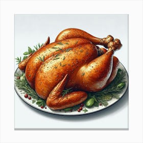 Thanksgiving Turkey 1 Canvas Print