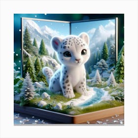 Snow Leopard 21 Canvas Print