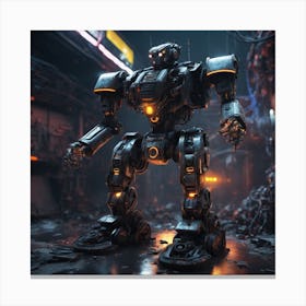 Cyborg Robot Canvas Print