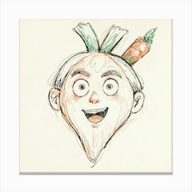 Carrot Head Canvas Print