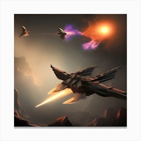 The Alien Spaceship Canvas Print