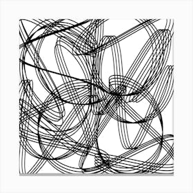 Abstract Line Drawing Canvas Print