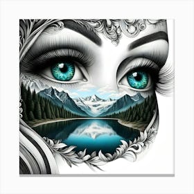 Eye Of The Mountain Canvas Print