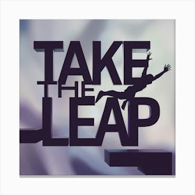 Take The Leap 2 Canvas Print