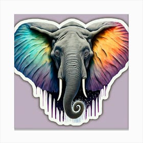 Elephant Head Canvas Print