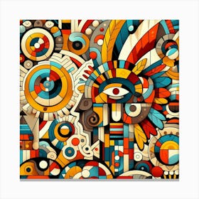 Abstract Doodle Art Canvas Print