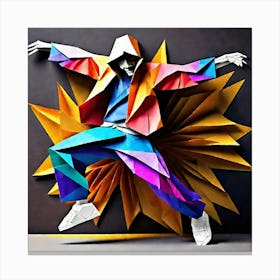 Origami Dancer 102 Canvas Print