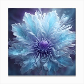 Blue Flower 4 Canvas Print