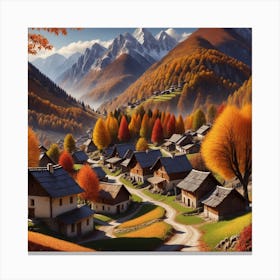 Autumn Village 31 Canvas Print