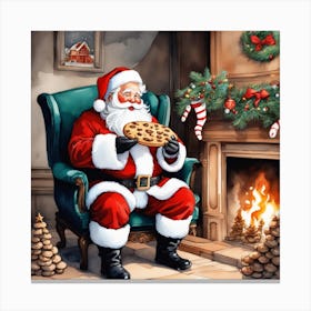 Christmas Santa 43 Canvas Print