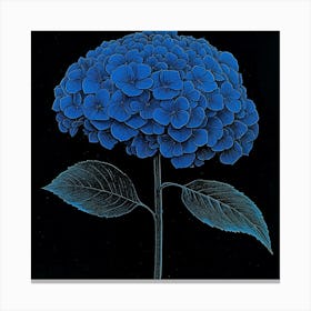 Blue Hydrangea Art 2 Canvas Print