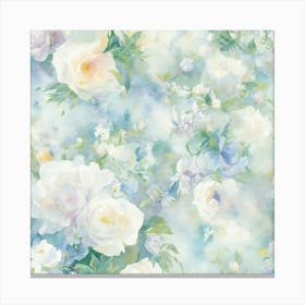 Watercolor Roses 1 Canvas Print