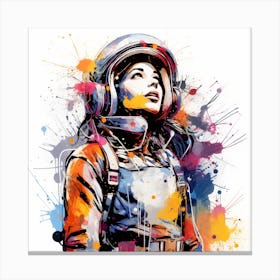 Space Girl Canvas Print