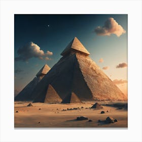 Pyramids Of Giza 5 Canvas Print