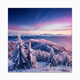 Winter Landscape Canvas Print