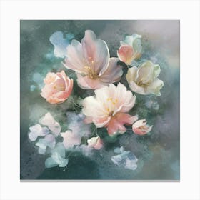 Pink Flowers Canvas Print