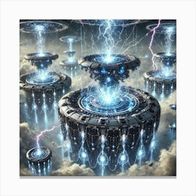 Aetherion Reactors Defensive Energy Grids Canvas Print