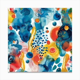 Abstract Watercolor 3 Canvas Print